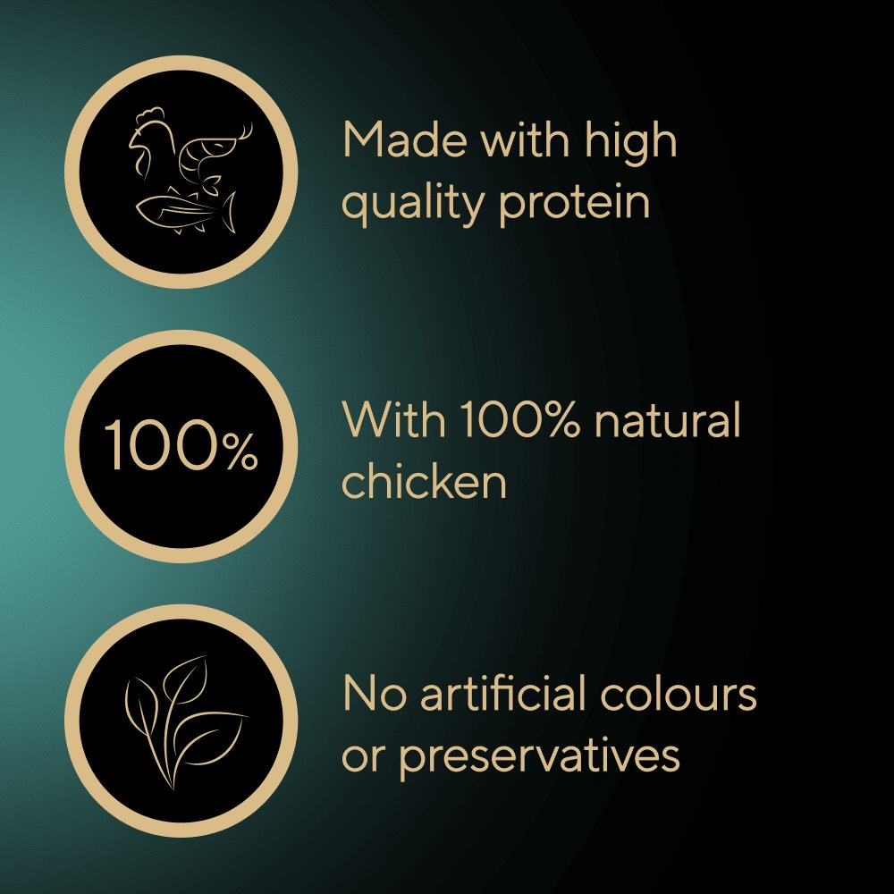 SHEBA Filets Adult Cat Food With Chicken in gravy 60g Tray - 3