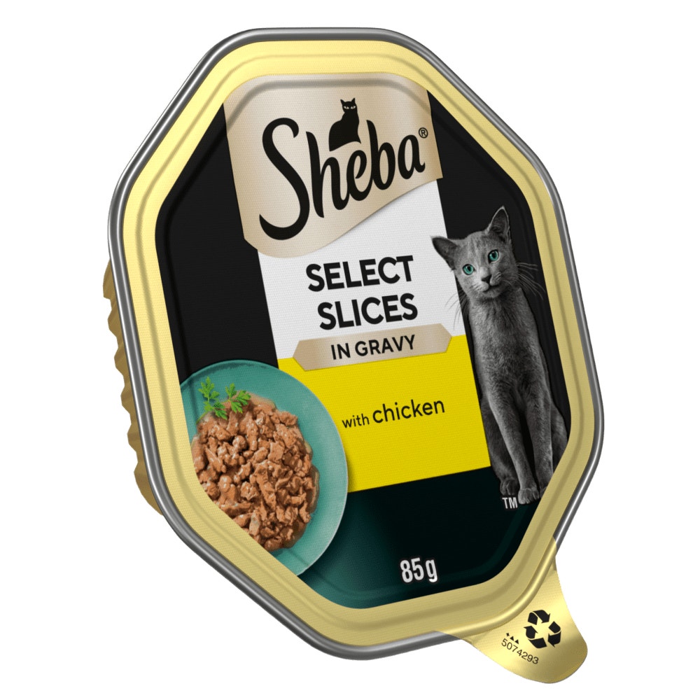 SHEBA® Select Slices Adult Cat Food with Chicken in Gravy 85g Tray - 1