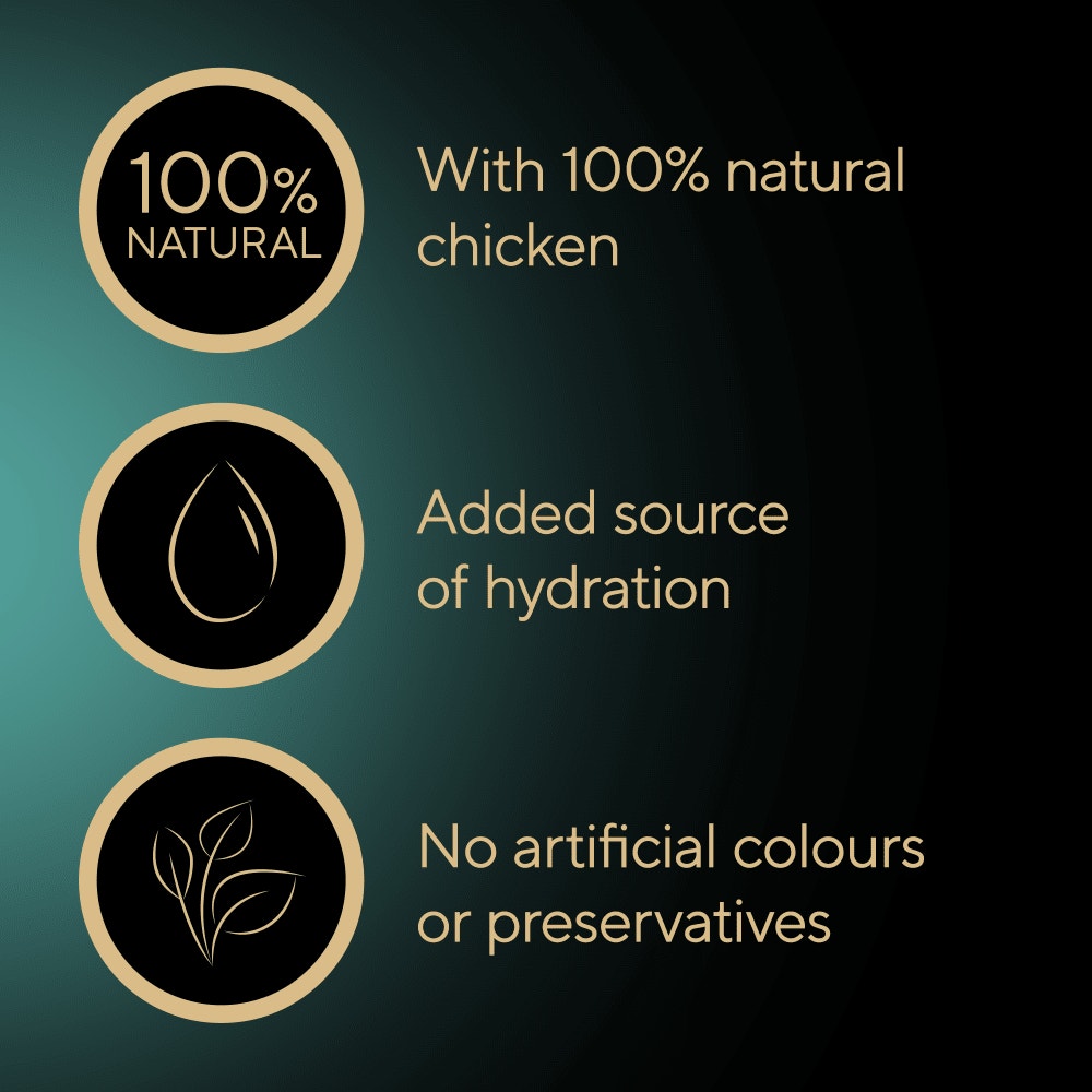 SHEBA Soup Adult Wet Cat Food Pouch with Chicken 4 x 40g - 3