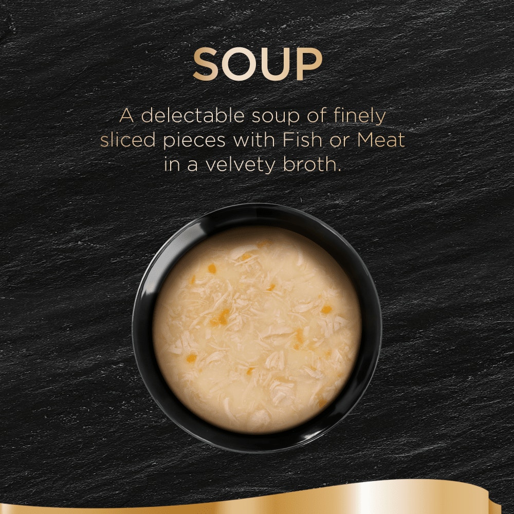 Sheba Classics Soup Adult Wet Cat Food Pouches with Chicken Filets 4 x 40g - 2