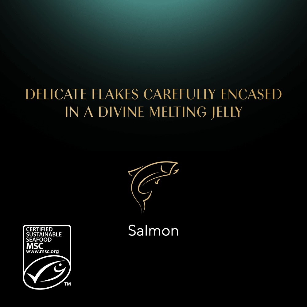 SHEBA® Fine Flakes Adult Wet Cat Food with Salmon Jelly 85g Tray - 4