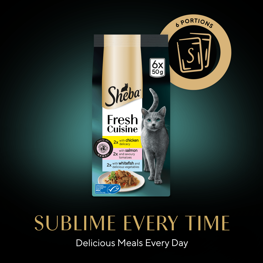 SHEBA® Fresh Cuisine Taste of Hawaii Wet Cat Food Fish in Gravy 6x50g Pouch - 4
