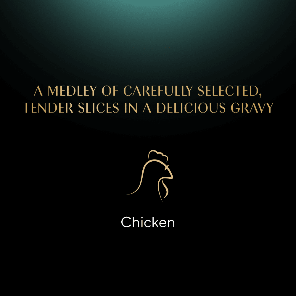 SHEBA® Select Slices Adult Wet Cat Food with Chicken in Gravy 85g Tray - 4