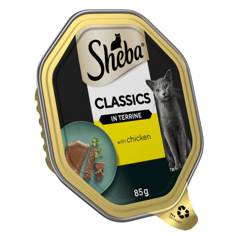 SHEBA® Classics Adult Cat Food with Chicken in Terrine 85g Tray - 1