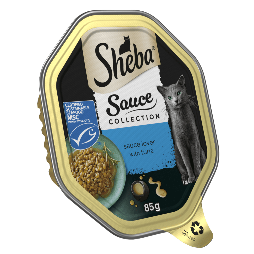 SHEBA® Sauce Collection Adult Wet Cat Food Sauce Lover with Tuna 85g Tray - 1
