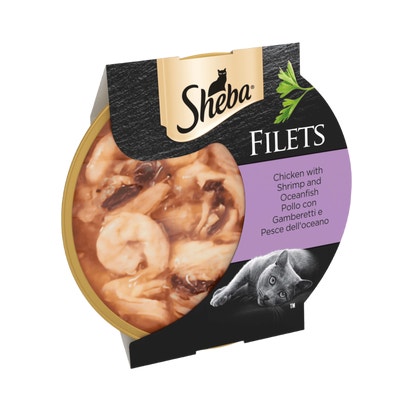 Filets with Chicken and Fish in Gravy